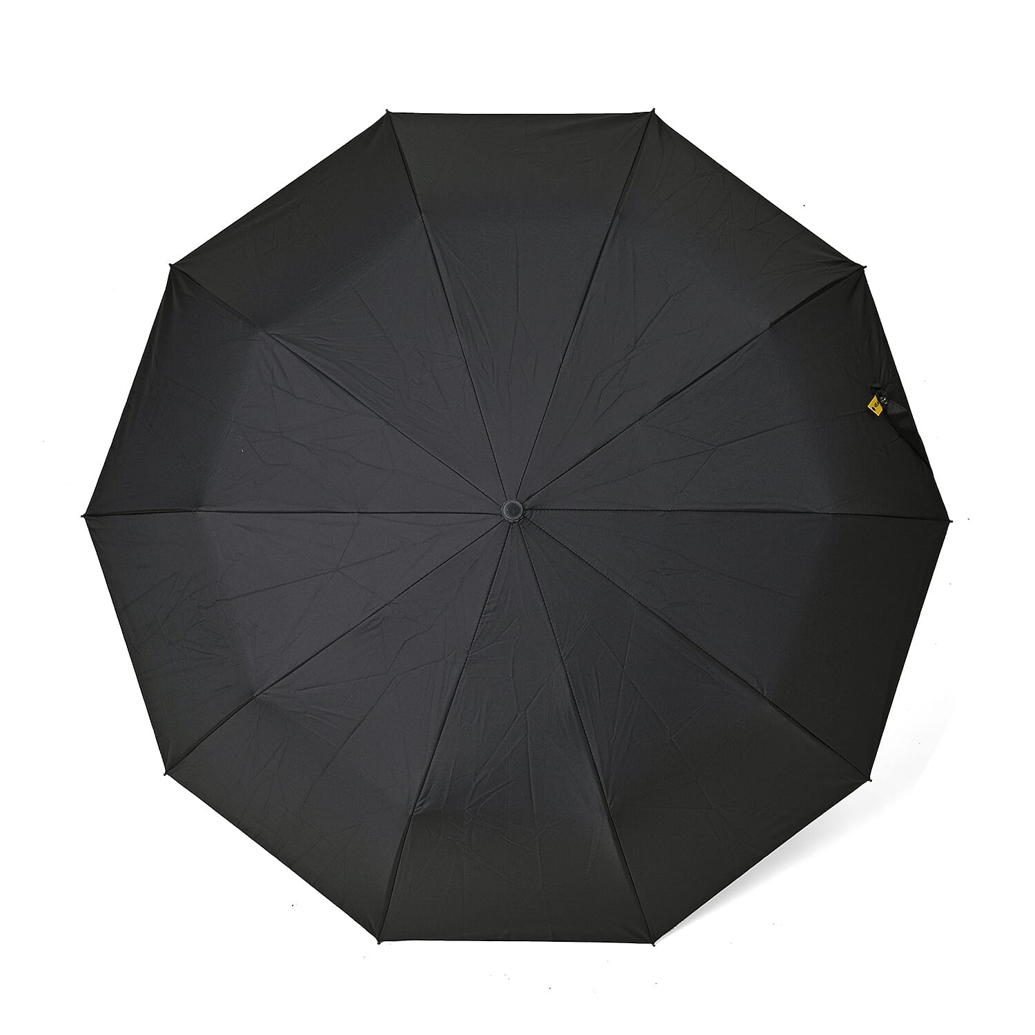 Black Folding Sun Umbrella with 10 Ribs (Inside Black Coating Can Provide UPF 50+ Protection)
