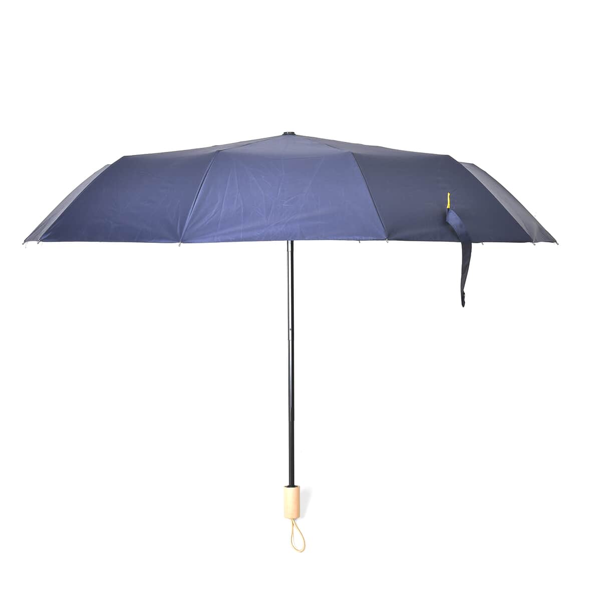 Navy Folding Sun Umbrella with 10 Ribs (Inside Black Coating Can Provide UPF 50+ Protection) image number 2