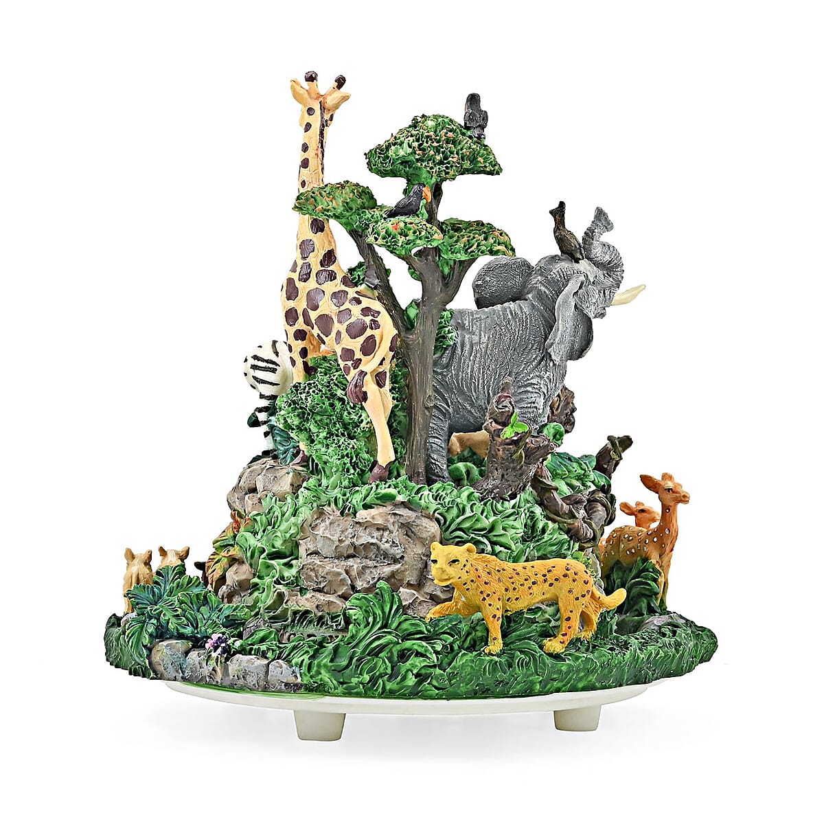 Decorative Jungle Music Box, Musical Toy Box, Musical Home Decor, Decorative Music Box, Multi Color Home Decorative Piece image number 2