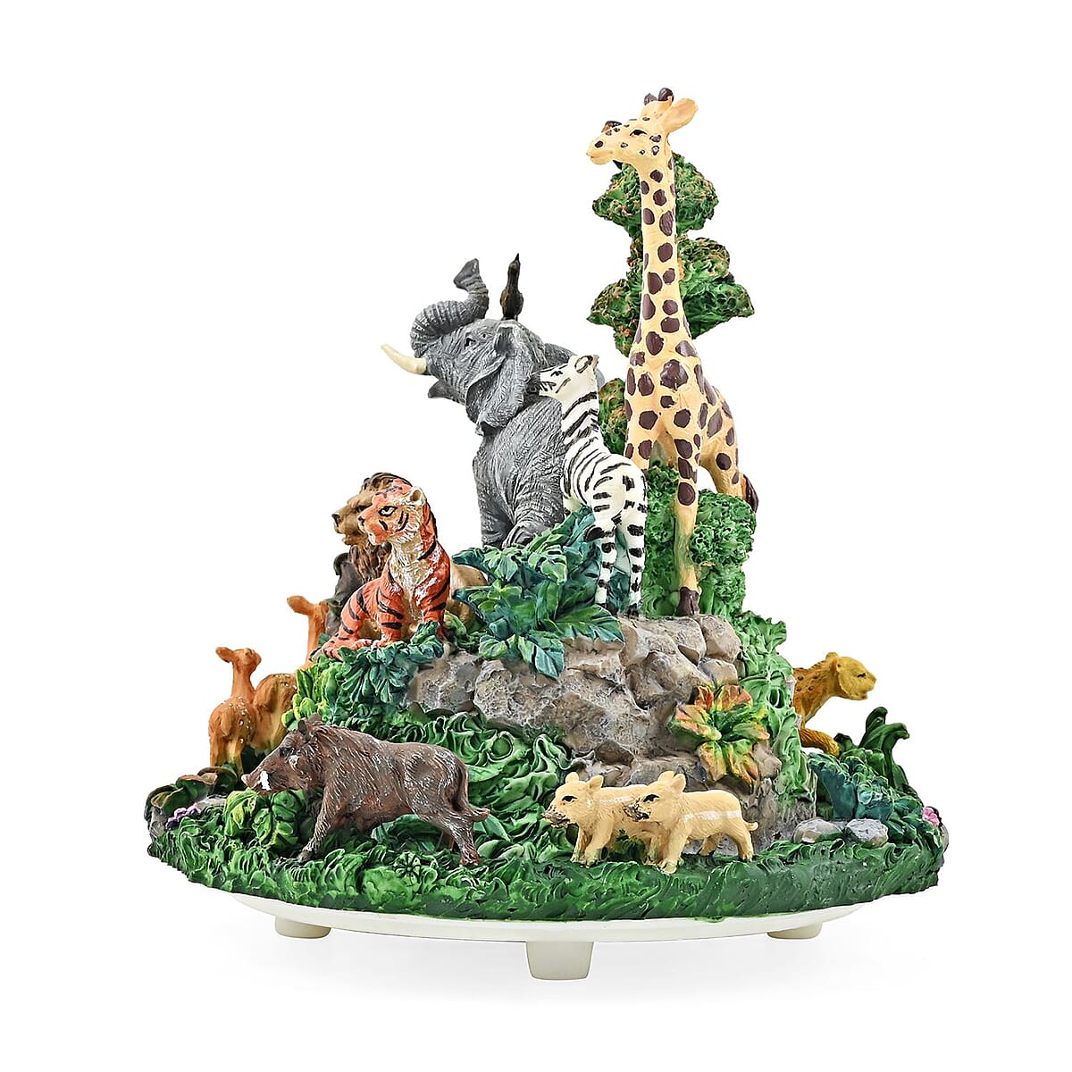 Decorative Jungle Music Box, Musical Toy Box, Musical Home Decor, Decorative Music Box, Multi Color Home Decorative Piece image number 3