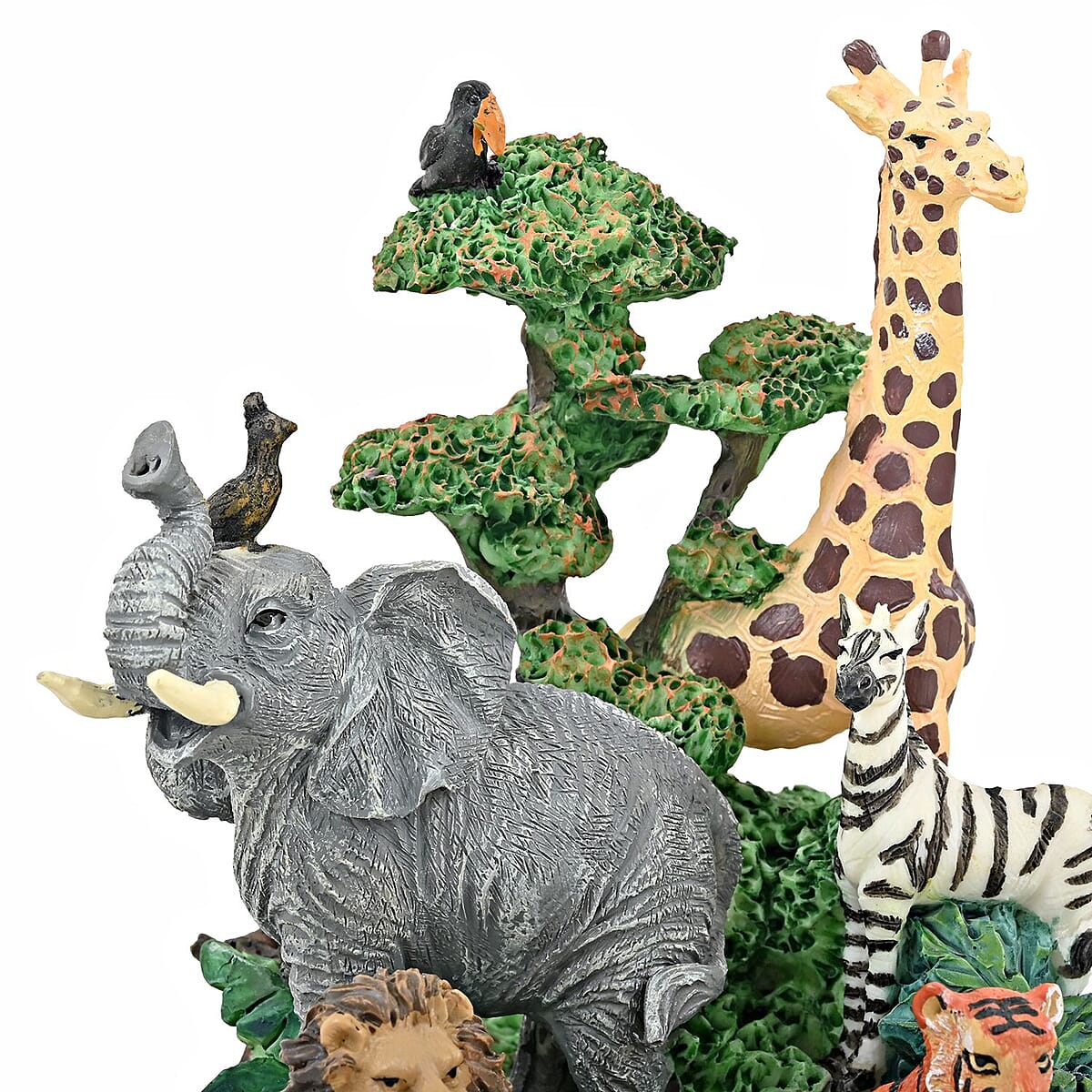 Decorative Jungle Music Box, Musical Toy Box, Musical Home Decor, Decorative Music Box, Multi Color Home Decorative Piece image number 4