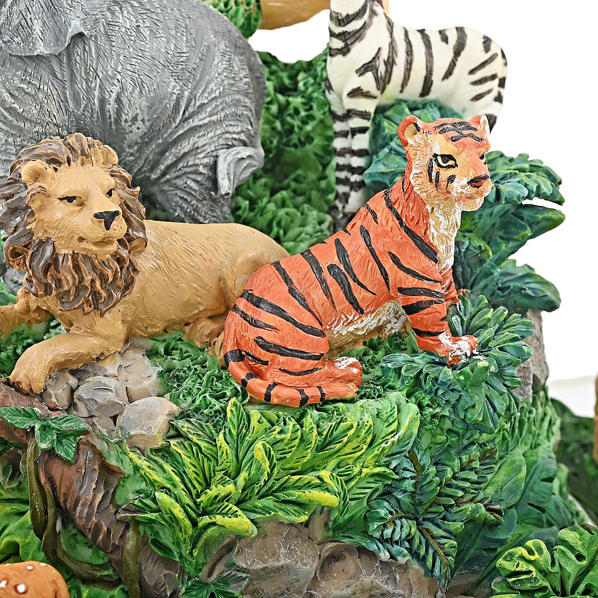 Decorative Jungle Music Box, Musical Toy Box, Musical Home Decor, Decorative Music Box, Multi Color Home Decorative Piece image number 5