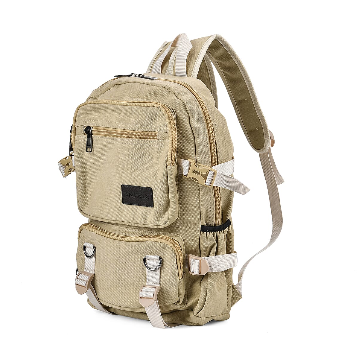 Buy Navy Collection Khaki Multiple Pockets Backpack Bag with Two Padded ...