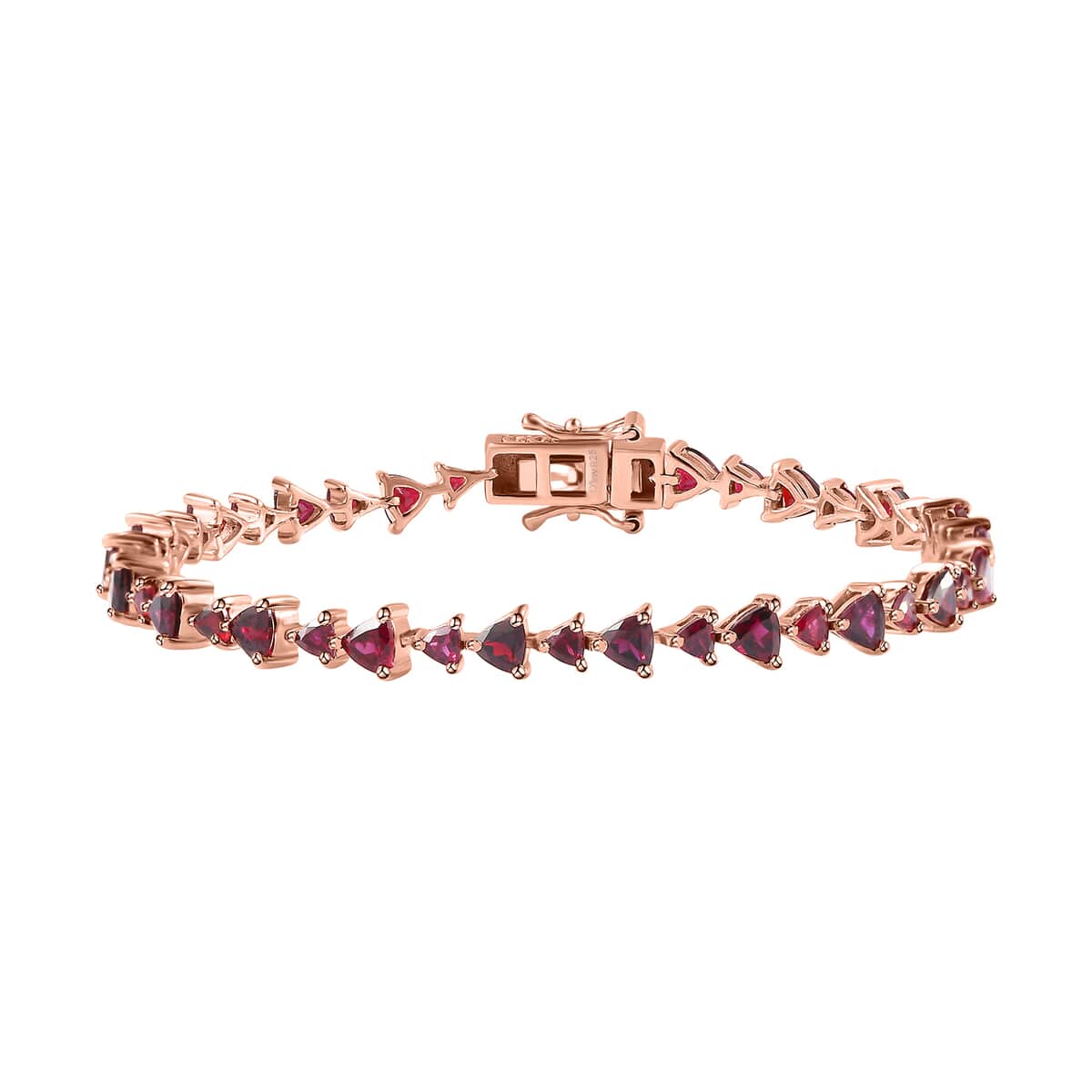 Anthill Garnet Bracelet in Vermeil Rose Gold Over Sterling Silver (7.25 In) 8.65 ctw image number 0