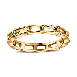 14K Yellow Gold Over Sterling Silver Band Ring (Size 7.0) 1.75 Grams