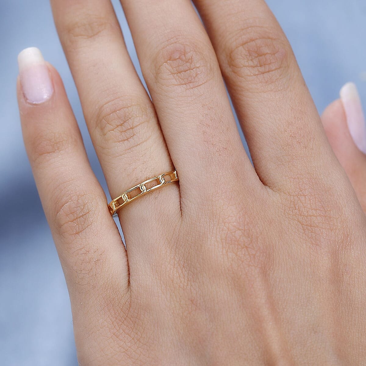14K Yellow Gold Over Sterling Silver Band Ring (Size 7.0) 1.75 Grams image number 2