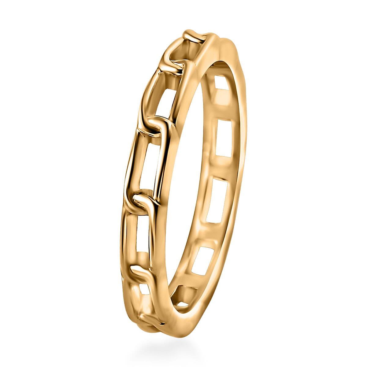 14K Yellow Gold Over Sterling Silver Band Ring (Size 7.0) 1.75 Grams image number 3