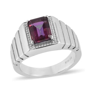 Lulaby Mystic Topaz Men's Ring in Stainless Steel (Size 10.0) 2.75 ctw