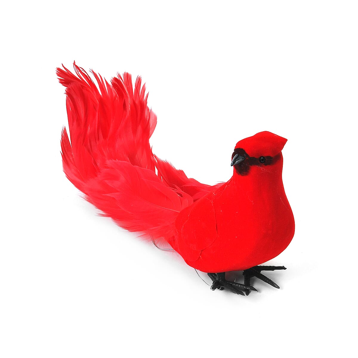 Set of 3 Hanging Cardinal Bird Perching on The Round Flower Ring image number 2