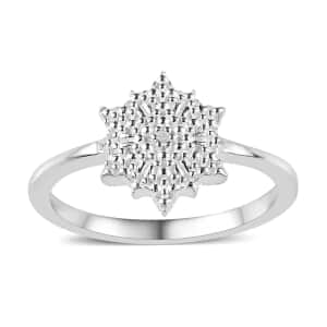 Diamond Accent Ring in Sterling Silver (Size 5.0)
