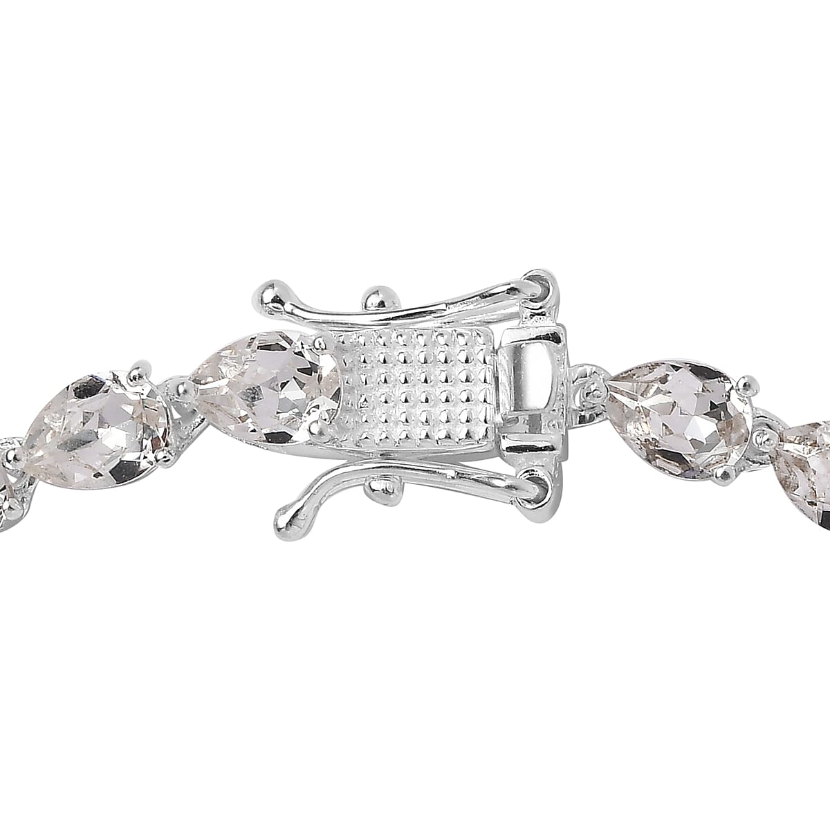 Designer Premium Austrian Crystal Link Bracelet in Sterling Silver (7.25 In) image number 3