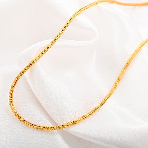 18K Yellow Gold Tulang Naga Necklace 18 Inches 15.85 Grams