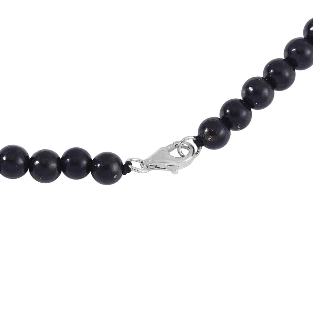 Shungite Necklace 20 Inches in Rhodium Over Sterling Silver 220.40 ctw image number 3