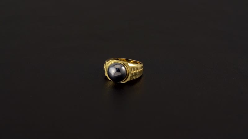 Terahertz Men's Ring in Goldtone 10.35 ctw