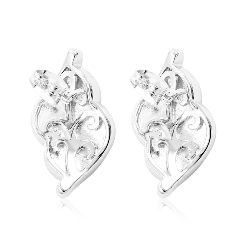 Crystal Earrings in Silvertone