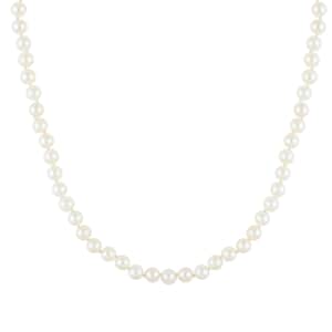 Certified & Appraised Iliana 18K White Gold Premium Japanese Akoya White Pearl 8-11mm Graduation Necklace 18-20 Inches