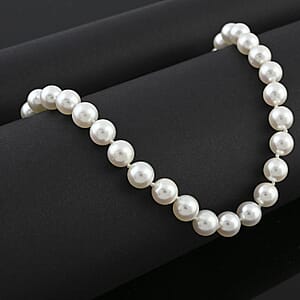 Certified & Appraised Iliana 18K White Gold Premium Japanese Akoya White Pearl 8-11mm Graduated Necklace 18-20 Inches