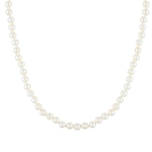 Certified & Appraised Iliana 18K White Gold Premium Japanese Akoya White Pearl 8-11mm Graduated Necklace 18-20 Inches