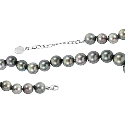 Rhapsody 950 Platinum Premium Tahitian Pearl Graduated 8-12mm Necklace 18-20 Inches