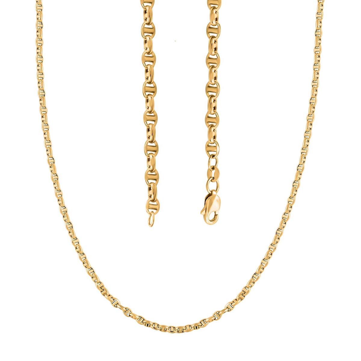 14K Yellow Gold Polished 4.15mm Filk Chain Necklace 24 Inches 9.80 Grams image number 0