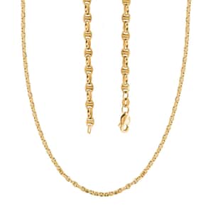 14K Yellow Gold Polished 4.15mm Filk Chain Necklace 24 Inches 9.80 Grams