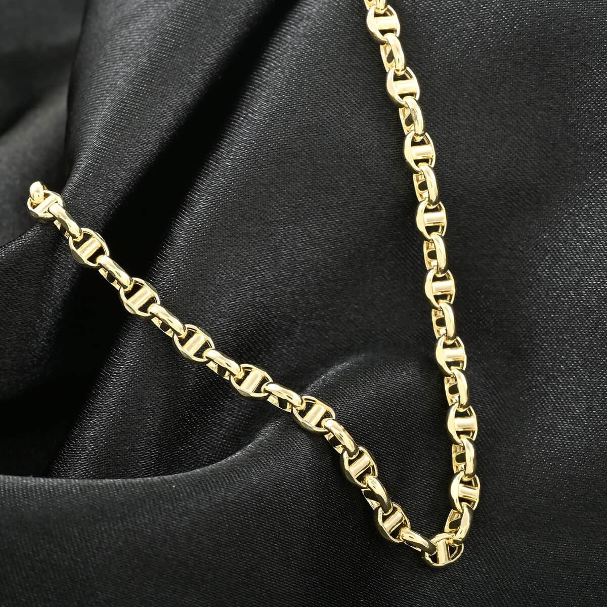 14K Yellow Gold Polished 4.15mm Filk Chain Necklace 24 Inches 9.80 Grams image number 1