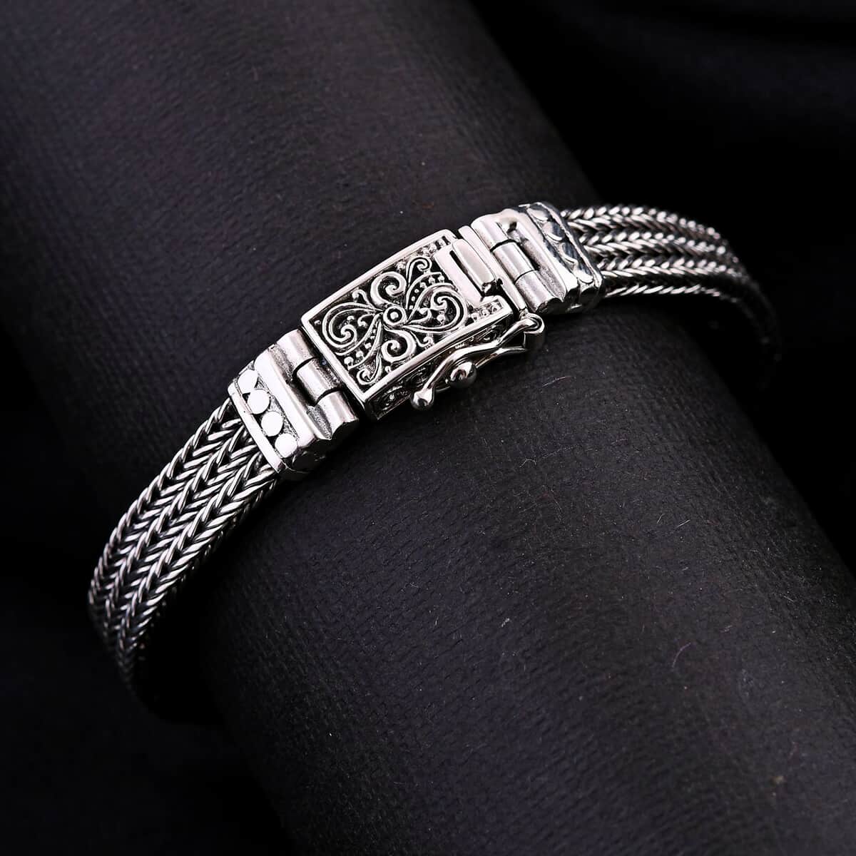 Bali Legacy Sterling Silver Tulang Naga Bracelet (6.50 In) 27 Grams image number 1