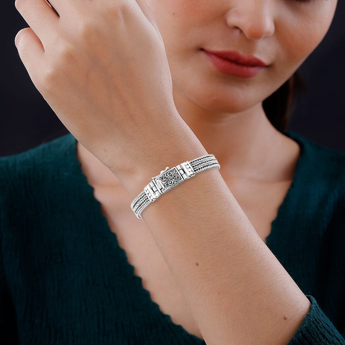 Bali Legacy Tulang Naga Bracelet in Sterling Silver 30.30 Grams (8.00 In) image number 2