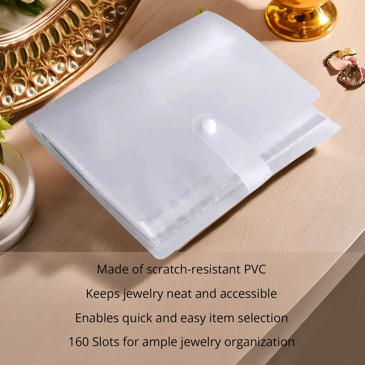 Transparent Jewelry Storage Book with 160 Slots image number 2