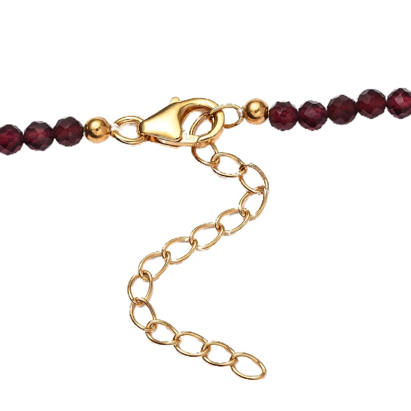 African Amethyst and Multi Gemstone 56.60 ctw Necklace in 18K Vermeil Yellow Gold Over Sterling Silver 20 Inches