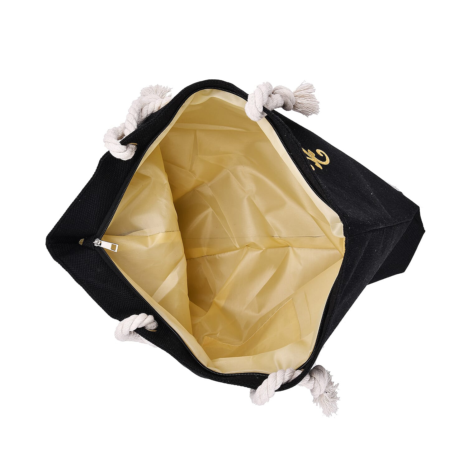 Metallic Glitter Gold Damask Pattern Tote Bag