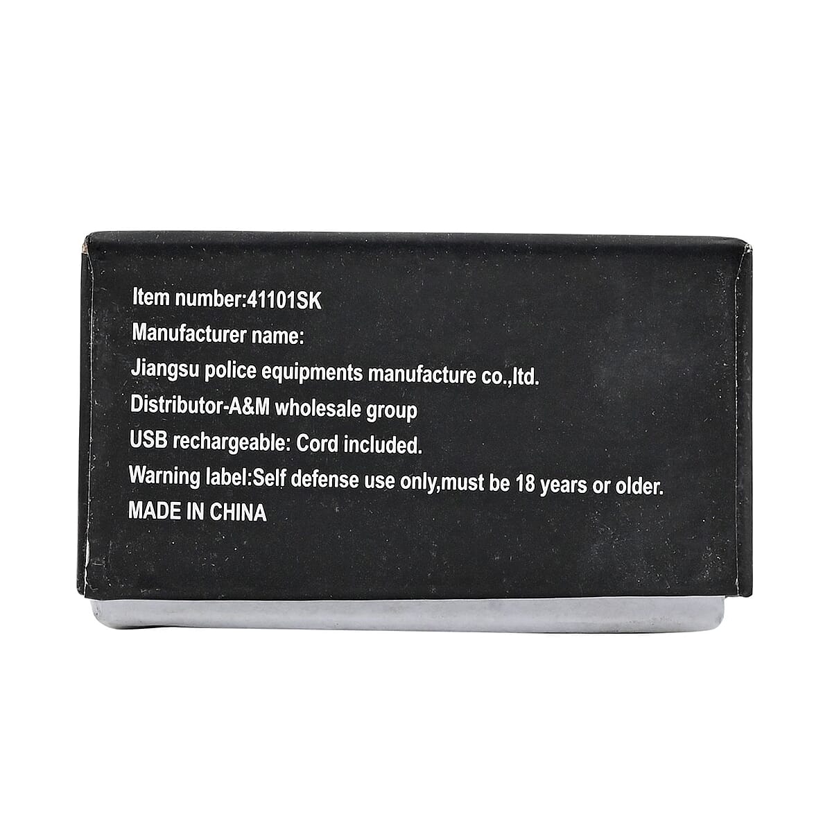 Closeout Personal Protection Black Skull Pattern LED Flashlight with Stun Gun image number 7