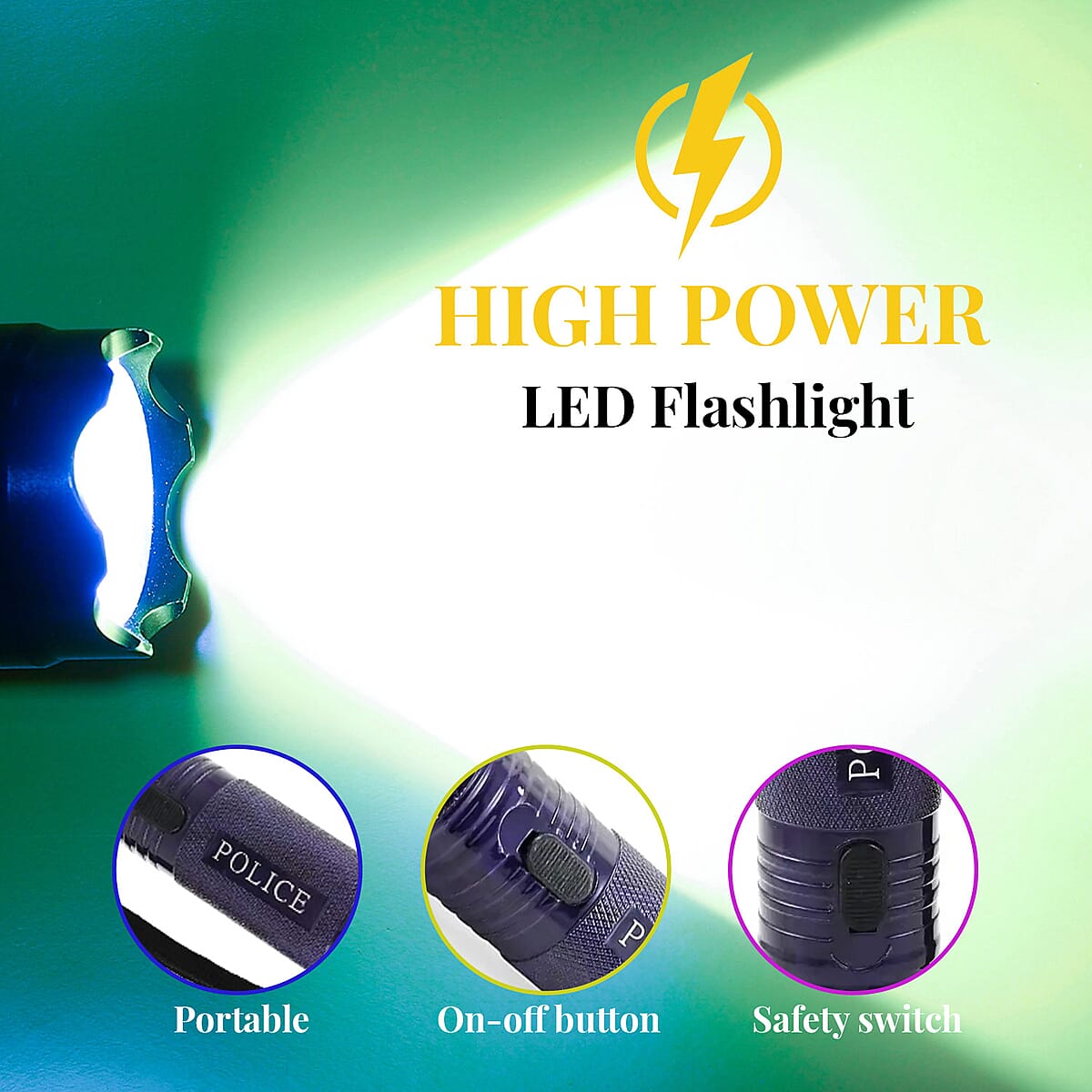 Closeout Purple Camo Flashlight & Stun Gun image number 1