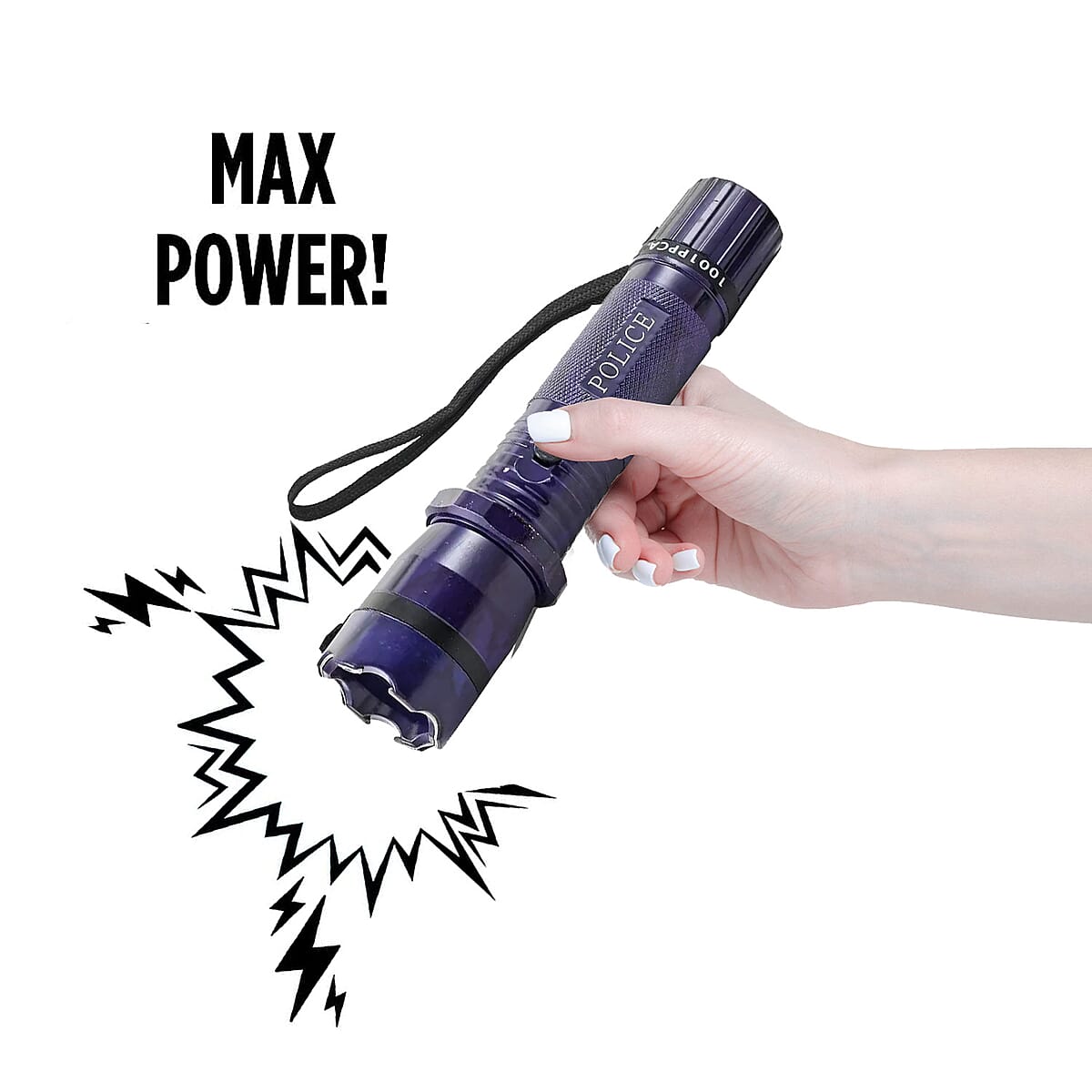 Closeout Purple Camo Flashlight & Stun Gun image number 3