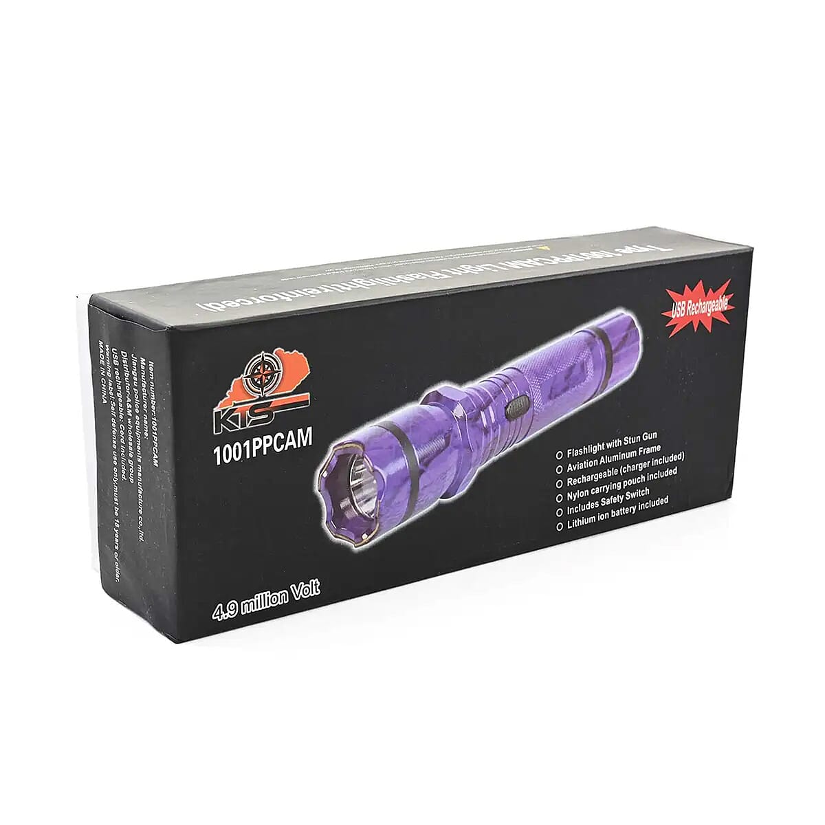 Closeout Purple Camo Flashlight & Stun Gun image number 5