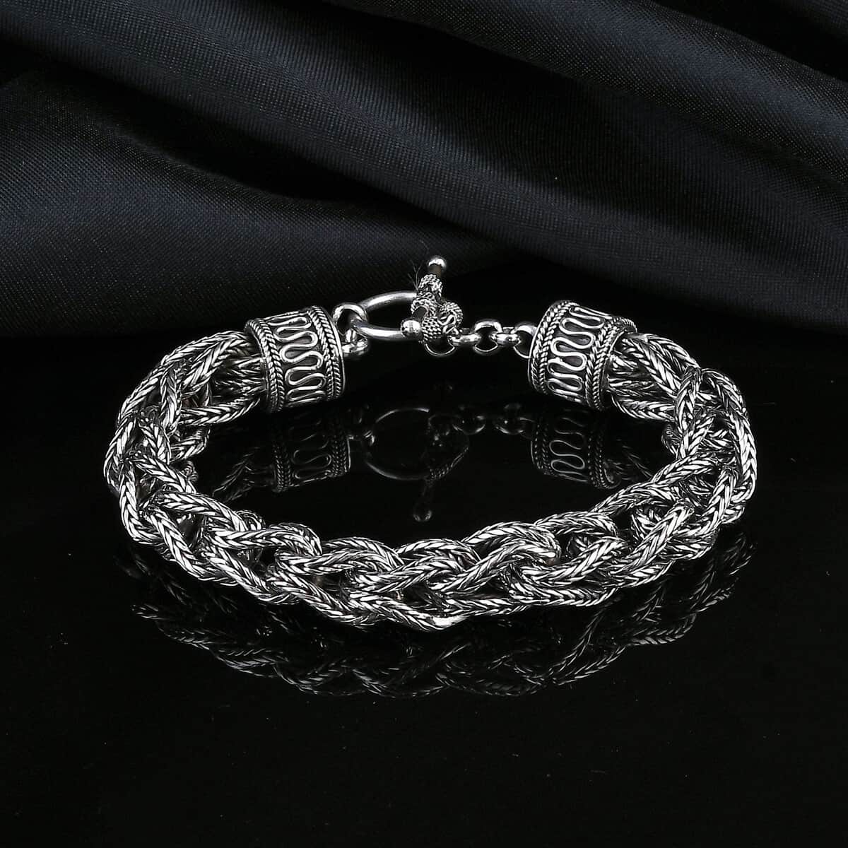 Bali Legacy Tulang Naga Bracelet in Sterling Silver (7.25 In) 76.75 Grams image number 1