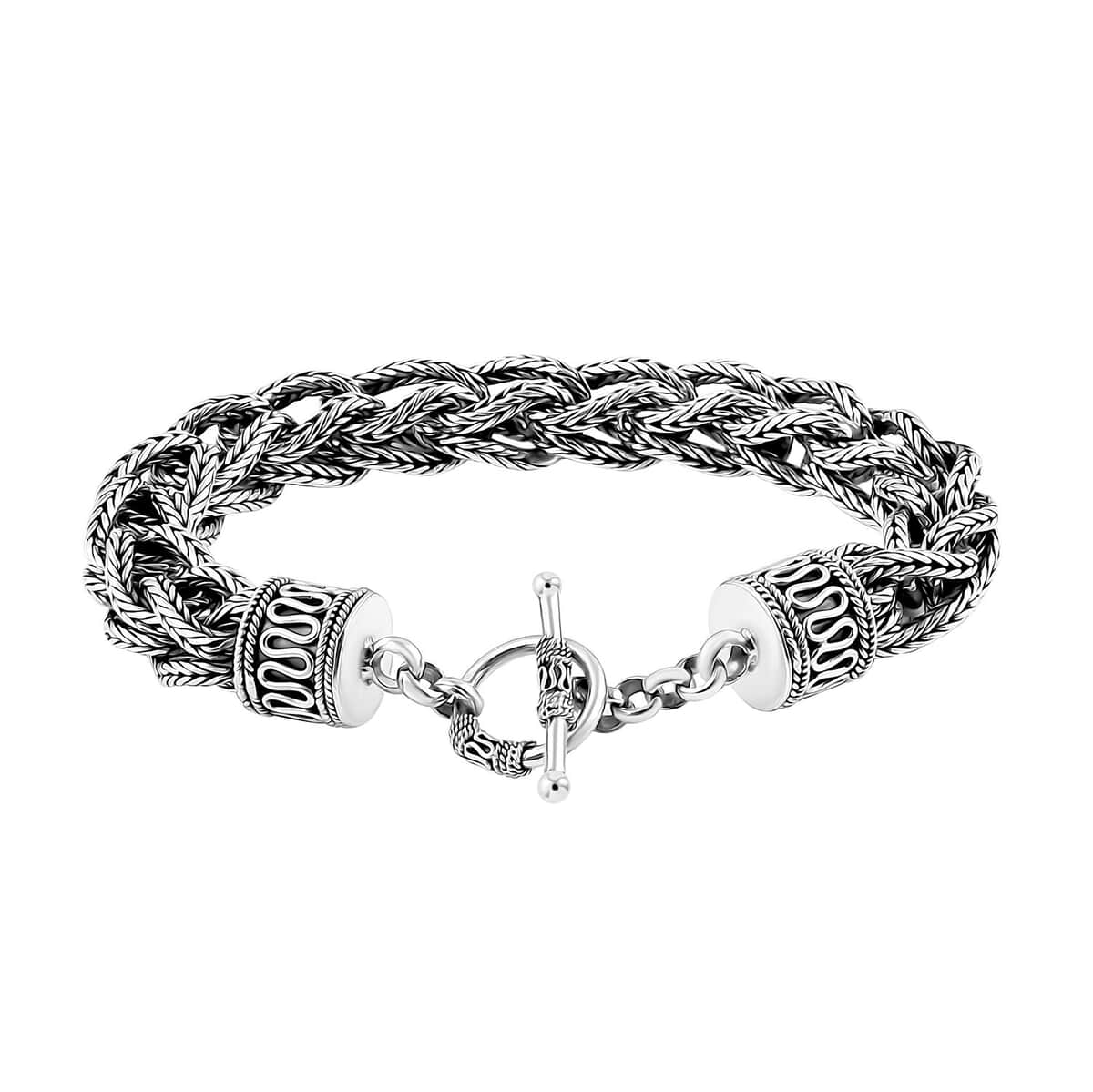 Bali Legacy Tulang Naga Bracelet in Sterling Silver (7.25 In) 76.75 Grams image number 3