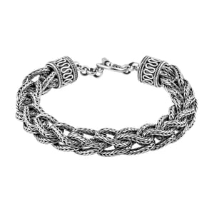Bali Legacy Sterling Silver Tulang Naga Bracelet (8.00 In) 82.70 Grams
