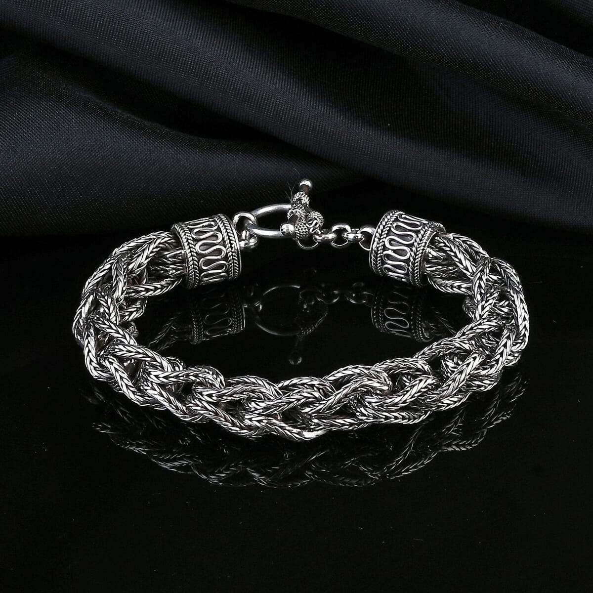Bali Legacy Sterling Silver Tulang Naga Bracelet (8.00 In) 82.70 Grams image number 1