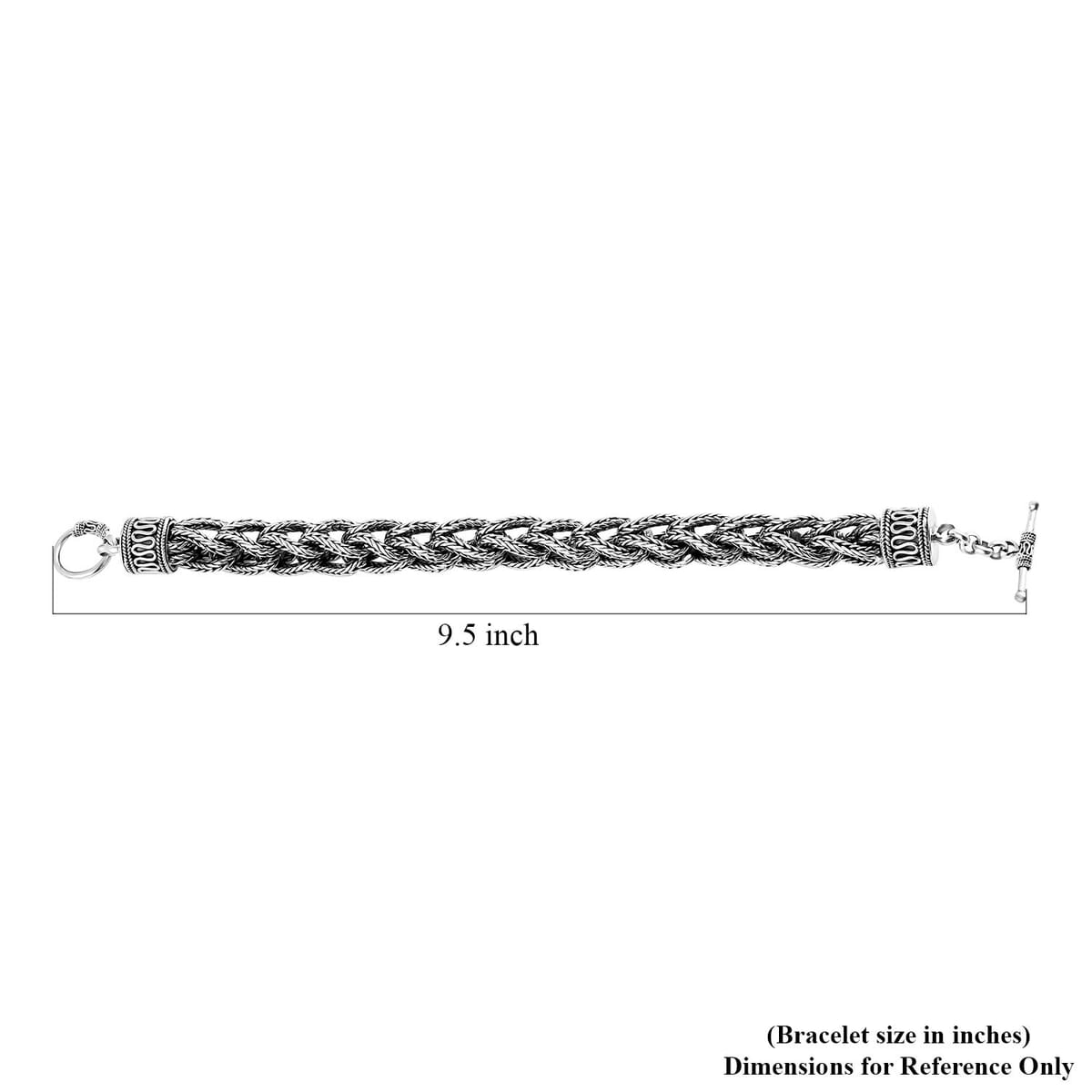 Bali Legacy Sterling Silver Tulang Naga Bracelet (8.00 In) 82.70 Grams image number 4