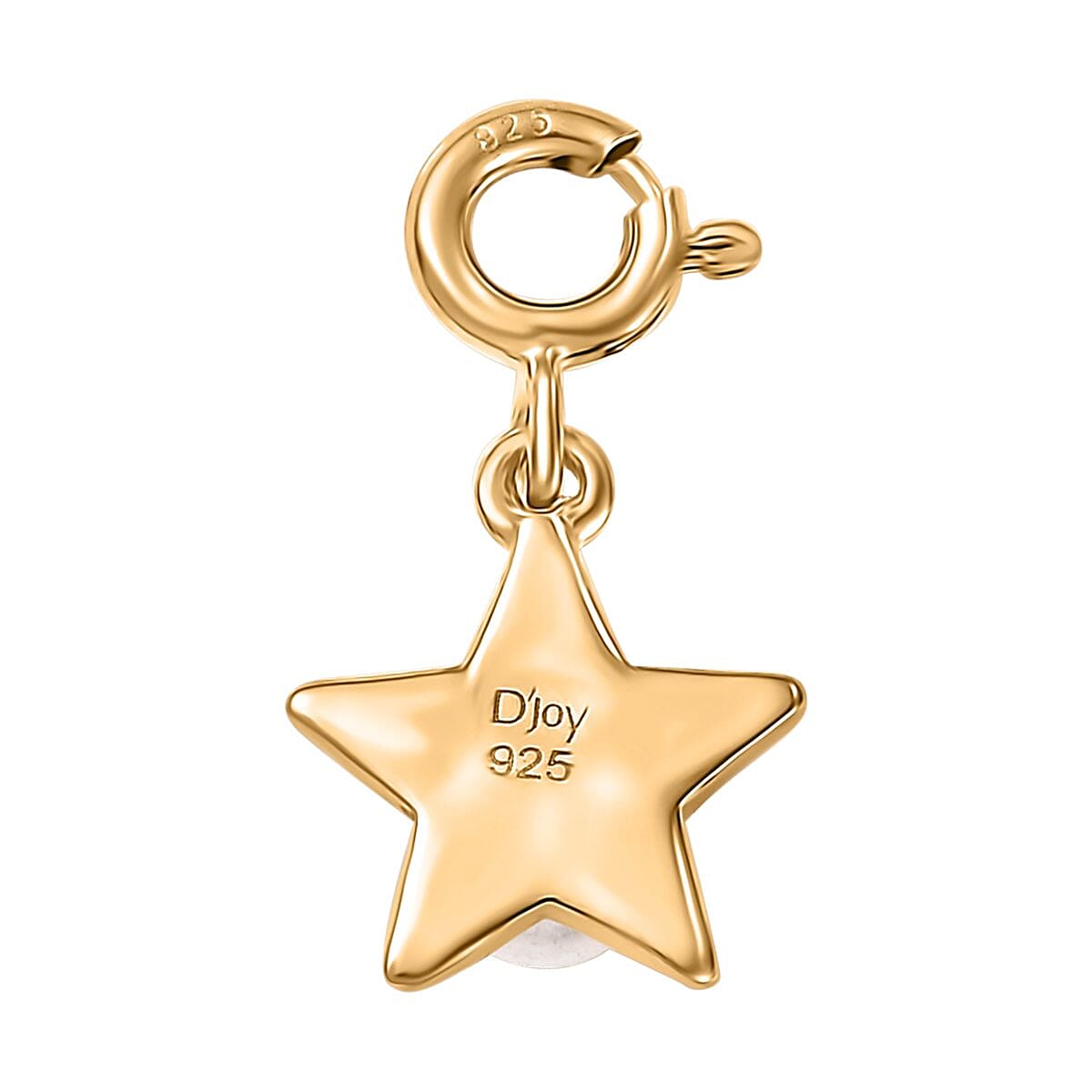 D'Joy Freshwater Pearl Charm in Vermeil Yellow Gold Over Sterling Silver image number 4