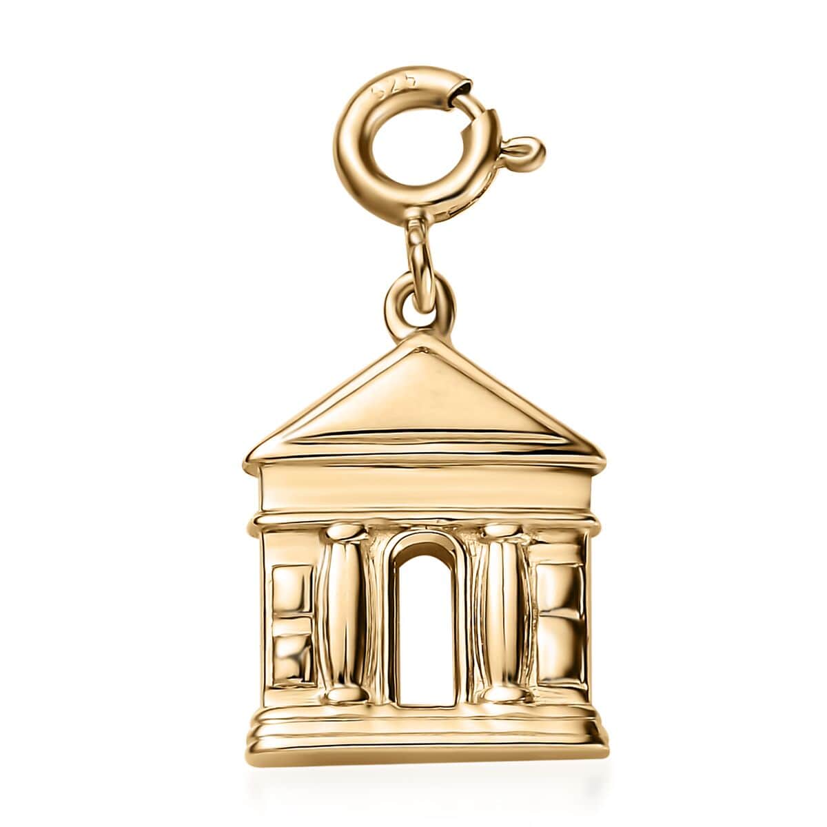 Vermeil Yellow Gold Over Sterling Silver Museum Charm 2.70 Grams image number 0