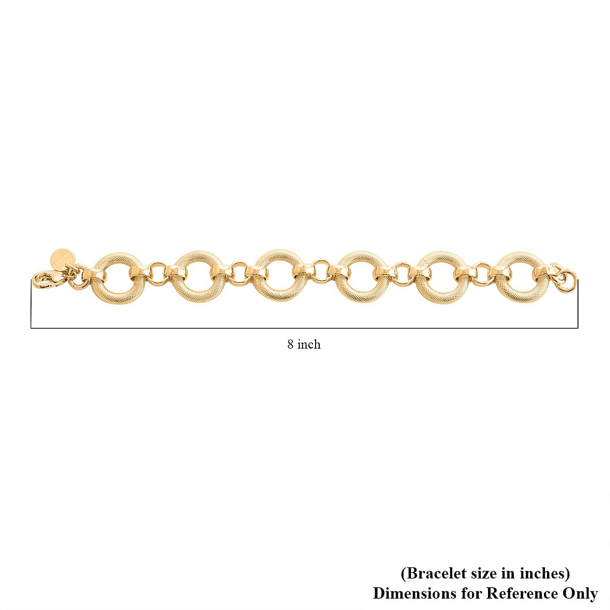 Link Bracelet in Goldtone (8.00 In) image number 3