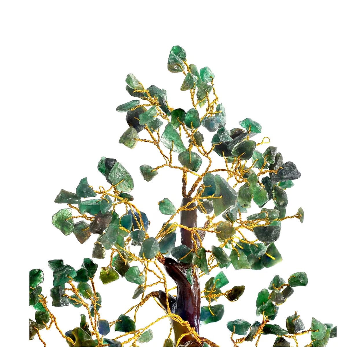 Green Aventurine Gemstone Tree With Pyramid Orgone Base (Approx. 0.881 lbs) image number 7