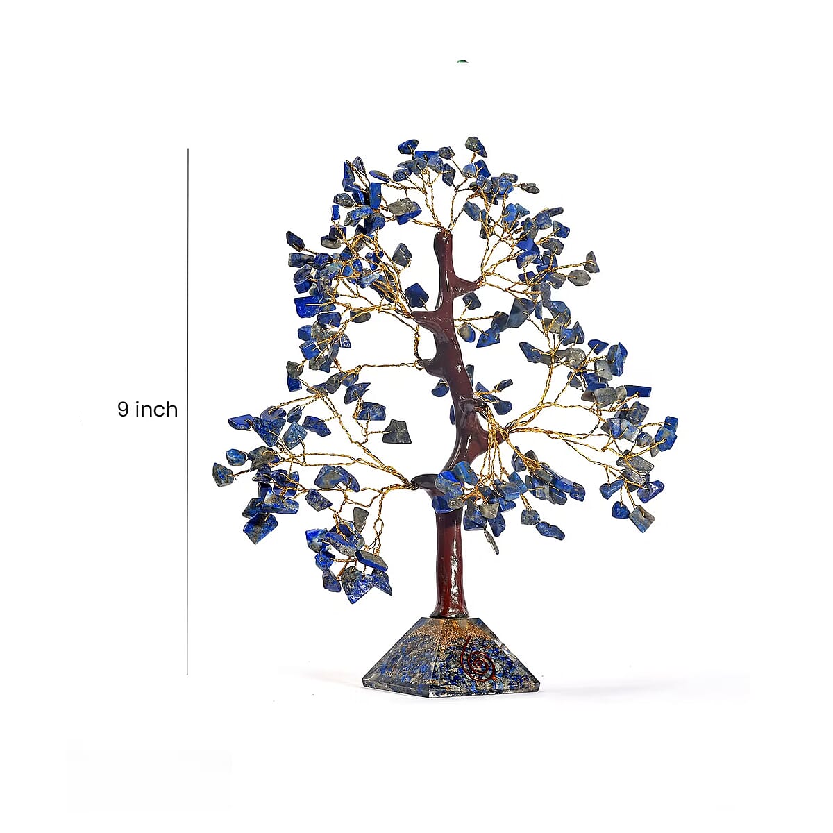 Lapis Lazuli Gemstone Tree With Pyramid Orgone Base (Approx. 0.881 lbs) image number 6