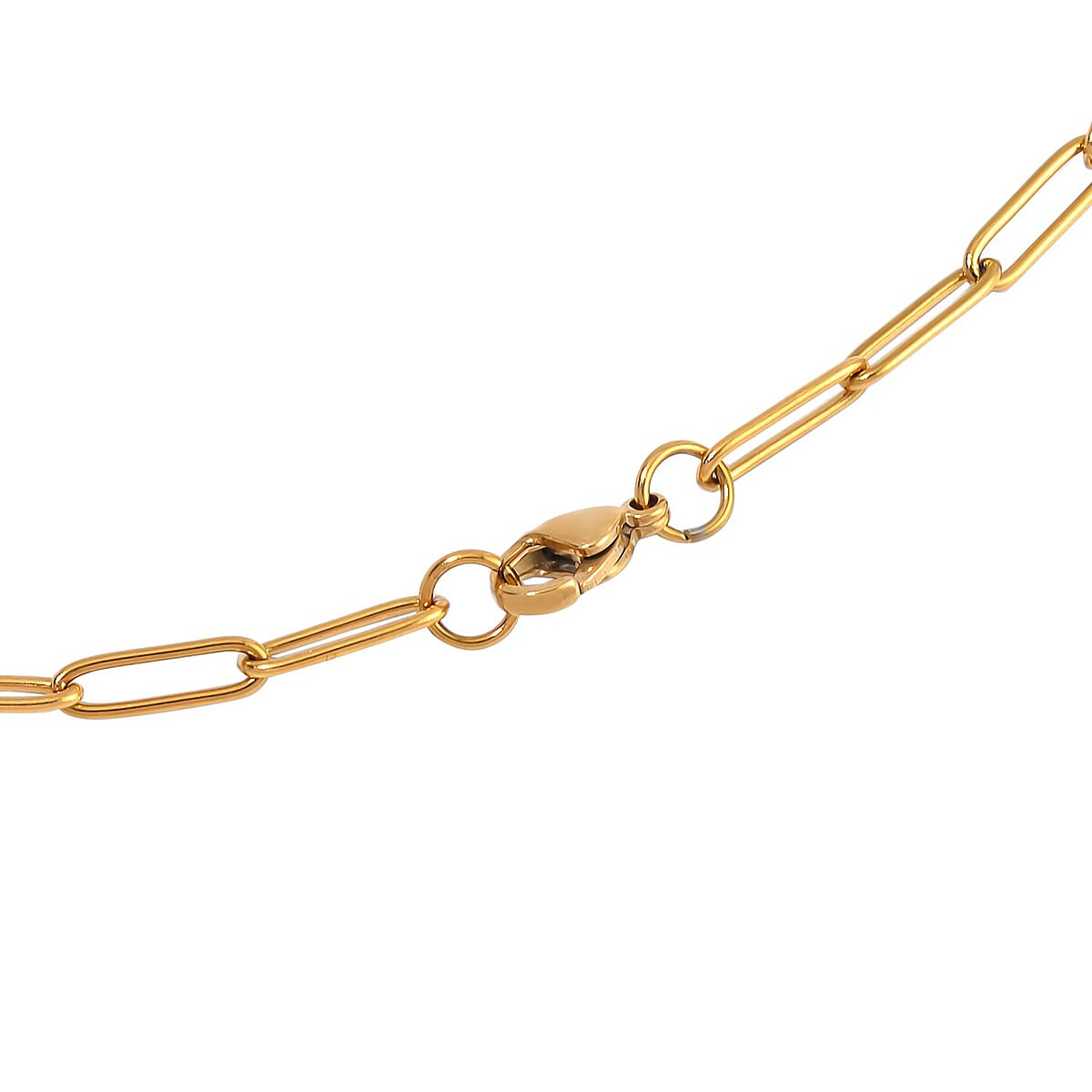 White Keshi Pearl Necklace 20 Inches in ION Plated YG Stainless Steel  image number 4