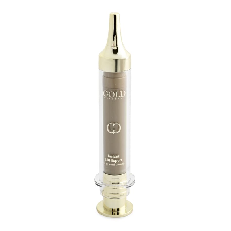 Gold Elements Instant lift Expert Syringe, Immediate Triple Action Face Lift Liquid Syringe For All Skin Types To Reduce Uneven Skin Tone Fine-Lines & Wrinkles