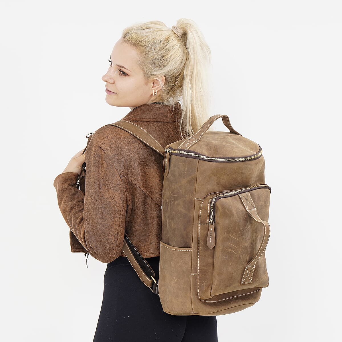 burlington leather backpacks B Hemmings