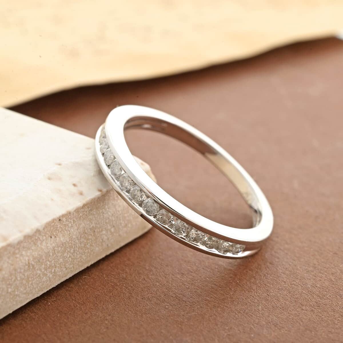 10K White Gold Diamond Ring (Size 7.0) 0.25 ctw image number 1
