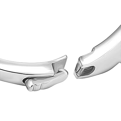 Peach Opal and Orissa Rhodolite Garnet 16.00 ctw Cuff Bangle in Platinum Over Sterling Silver 7.25 Inches